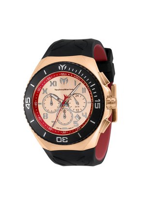 Reloj Para Hombres Technomarine Manta Tm-221047 Negro Rojo