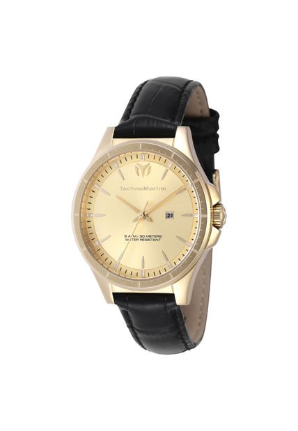 Reloj Technomarine Modelo Número De Serie 822045 Negro Mujer