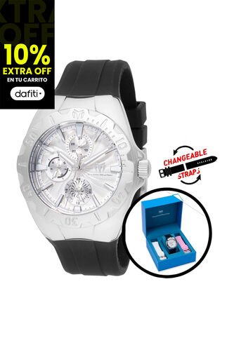 Reloj Technomarine Modelo TM 124006 Negro, Blanco, Rosa Dama Technomarine
