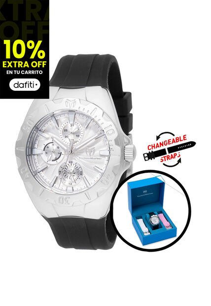 Reloj Technomarine Modelo TM 124006 Negro, Blanco, Rosa Dama