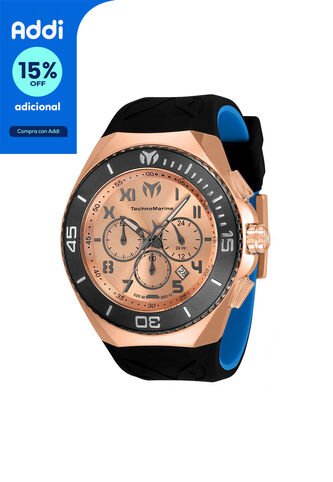 Reloj Para Hombre Technomarine Manta Tm-220015 Azul Negro Technomarine