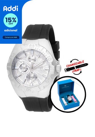 Reloj Technomarine Modelo TM 124006 Negro, Blanco, Rosa Dama Technomarine