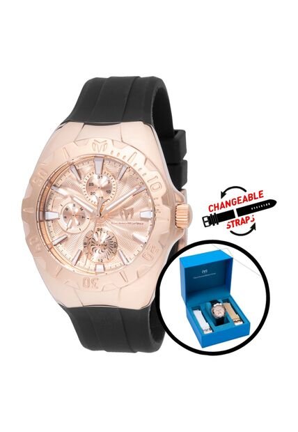 Reloj Technomarine Modelo TM 124007 Negro, Blanco, Marron Claro Dama