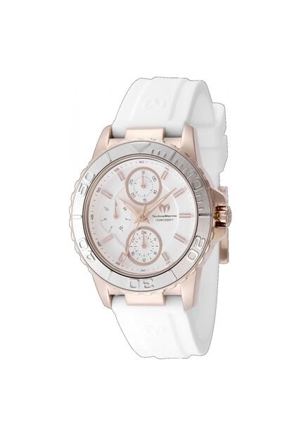 Reloj Technomarine Modelo Número De Serie 725014 Blanco Dama