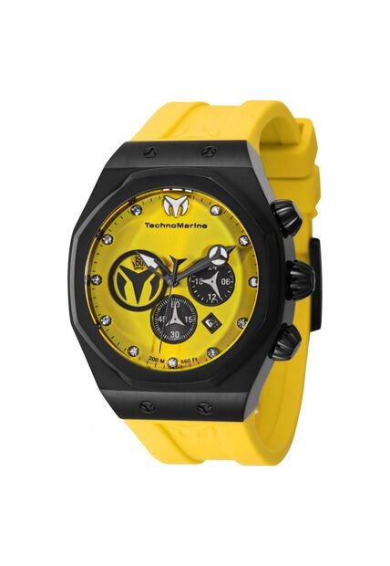 Reloj Technomarine Modelo Número De Serie 523002 Amarillo Hombres