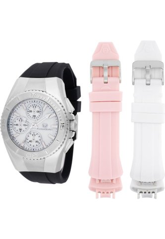 Reloj Technomarine Modelo Número De Serie 124032 Negro, Blanco, Rosa Dama Technomarine