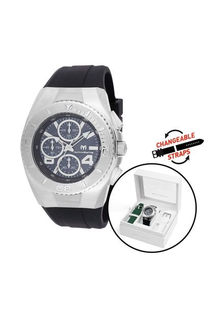 Reloj Technomarine Modelo Número De Serie 124029 Negro, Blanco, Verde Hombres