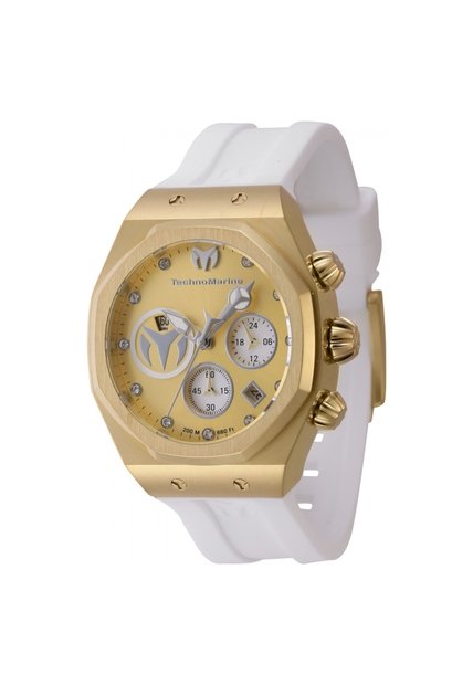 Reloj Technomarine Modelo Número De Serie 523008 Blanco Dama