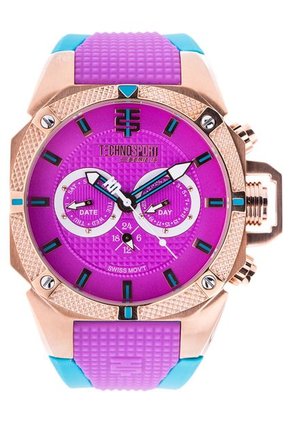 Reloj TECHNOSPORT Violeta-Dorado-Azul Celeste