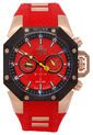 Reloj Rojo-Oro Rosa-Negro TECHNOSPORT de TECHNOSPORT