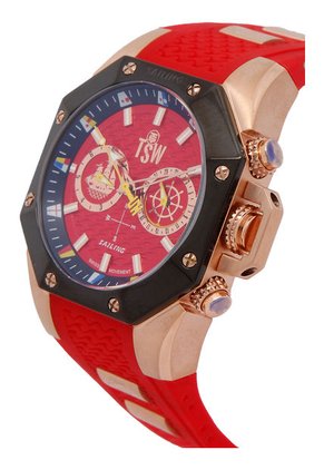 Reloj Rojo-Oro Rosa-Negro TECHNOSPORT