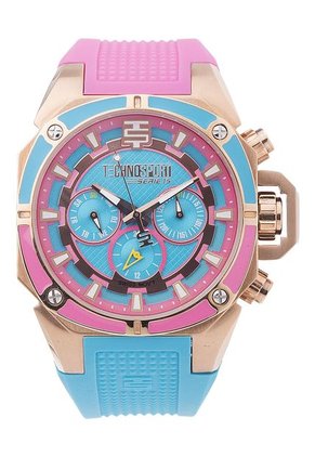 Reloj Azul Turquesa-Rosado-Dorado TECHNOSPORT