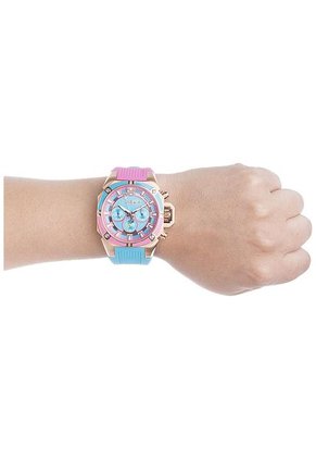 Reloj Azul Turquesa-Rosado-Dorado TECHNOSPORT