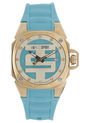 Reloj Azul Turquesa-Dorado TECHNOSPORT de TECHNOSPORT