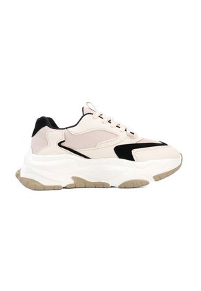 Tenis Sneakers Dama Beige Tellenzi 428