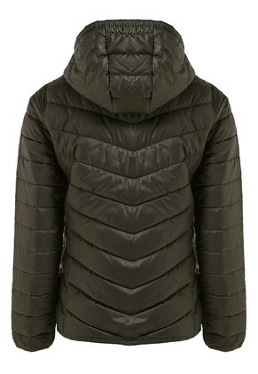 Chaqueta Mujer Corta Acolchada, Combinada Verde-Beige Tellenzi Amelia