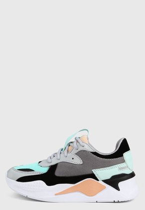 Tenis Gris-Verde Menta-Negro-Blanco Tellenzi