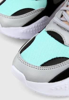 Tenis Gris-Verde Menta-Negro-Blanco Tellenzi