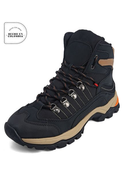 Bota Hombre Outdoor Negro-Arena Tellenzi B002
