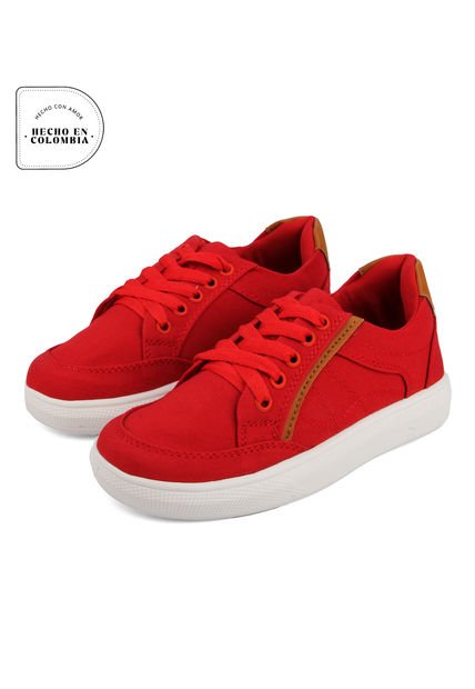 Tenis Infantil Rojo*Miel Tellenzi 895J