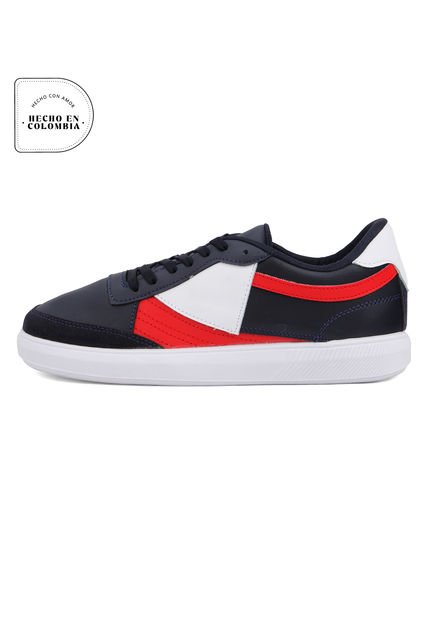 Tenis Hombre Azul*Blanco*Rojo Tellenzi 8002