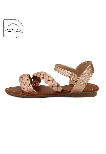 Sandalia Niña Oro Rosa Tellenzi 2124J
