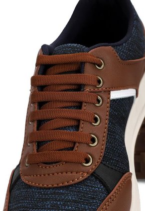 Tenis Hombre Miel* Azul Tellenzi 30