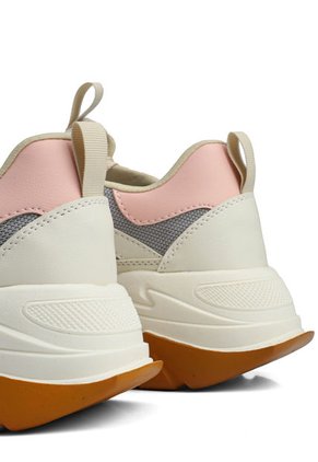 Tenis Lifestyle Beige-Gris-Rosa Tellenzi