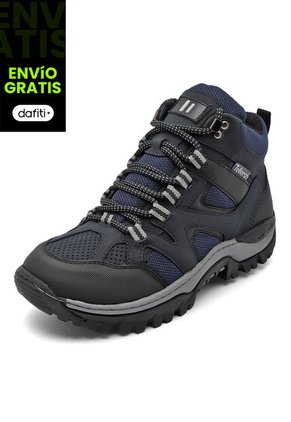 Bota Outdoor Hombre Negro-Azul Tellenzi 9-101