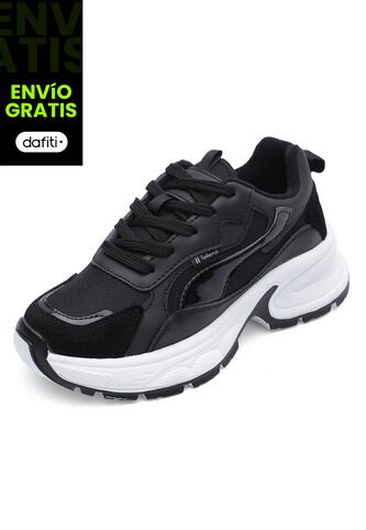 Tenis Dama Negro-Charol Tellenzi 632 Tellenzi