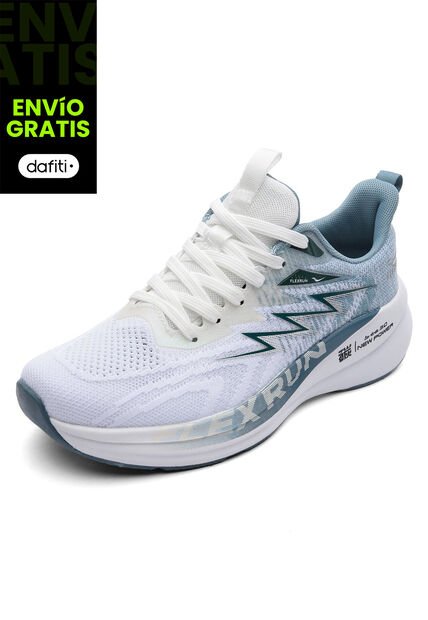 Tenis Running Hombre Gris-Verde Tellenzi H-032