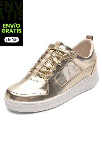 Tenis Mujer Champaña Tellenzi Nova Tellenzi