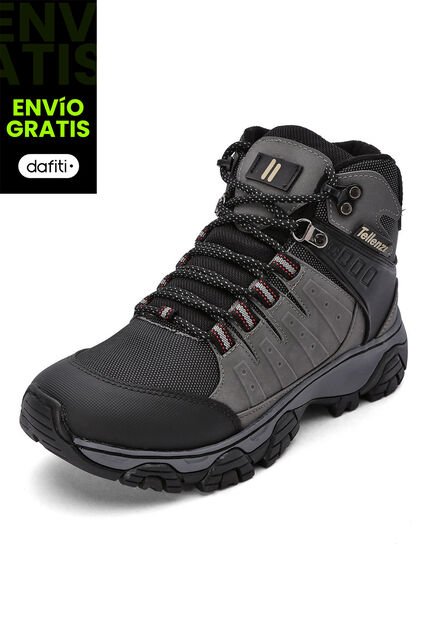 Bota Outdoor Hombre Negro-Gris Tellenzi 7-212
