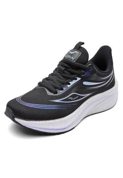 Tenis Running Mujer Negro Tellenzi D-039