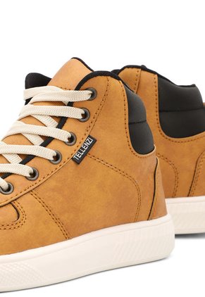 Tenis Tipo Bota Infantil Mostaza Tellenzi 417