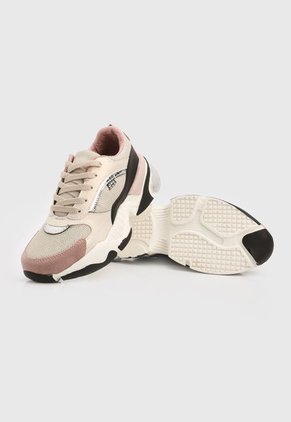 Tenis Lifestyle Dorado-Blanco-Tornasol Tellenzi