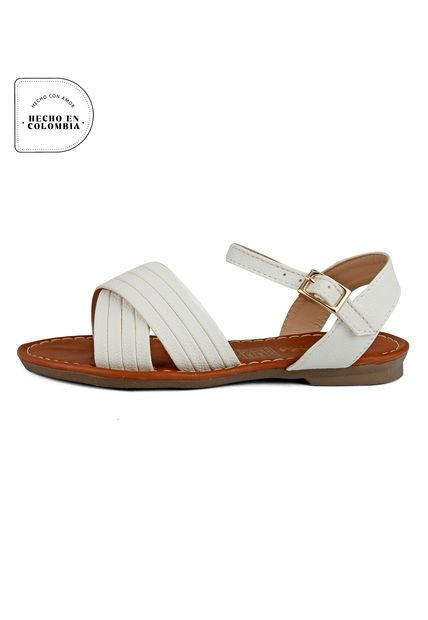 Sandalia Niña Blanco Tellenzi A05J