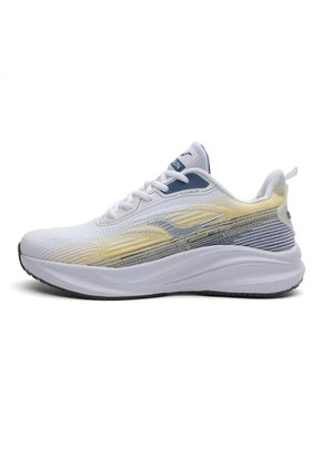 Tenis Running Hombre Blanco-Amarillo Tellenzi H-012