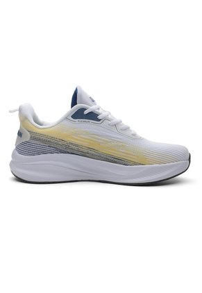 Tenis Running Hombre Blanco-Amarillo Tellenzi H-012