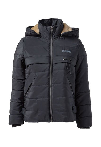 Chaqueta Mujer Corta Acolchada Negro Tellenzi 1097