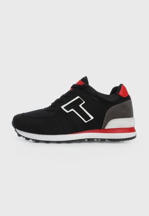 Tenis Lifestyle Negro-Blanco-Rojo Tellenzi