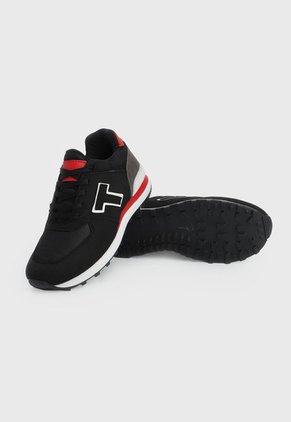 Tenis Lifestyle Negro-Blanco-Rojo Tellenzi