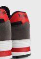 Tenis Lifestyle Negro-Blanco-Rojo Tellenzi de Tellenzi