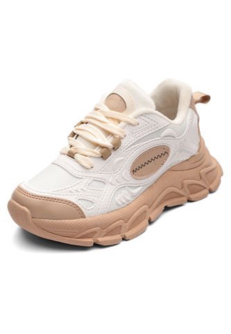 Tenis Mujer Marfil-Tabaco Tellenzi C2 Tellenzi