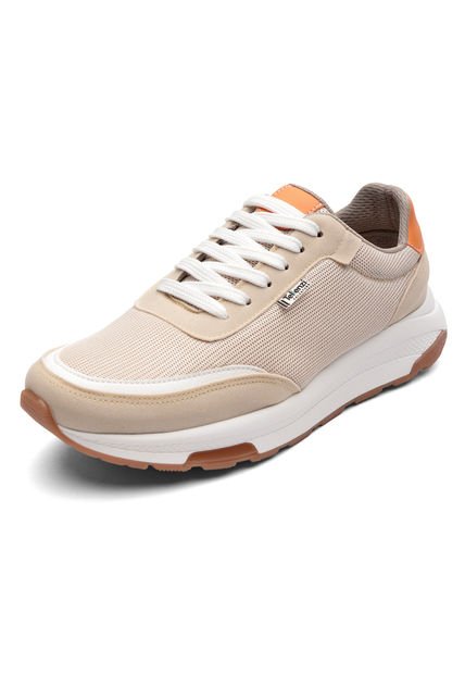 Tenis Hombre Beige-Naranja Tellenzi F-2945