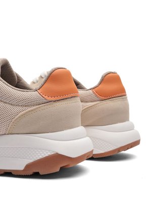 Tenis Hombre Beige-Naranja Tellenzi F-2945