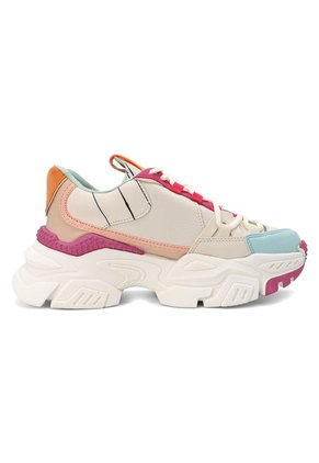 Tenis Dama Beige-Rosa Tellenzi 2050