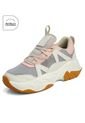Tenis Lifestyle Beige-Gris-Rosa Tellenzi de Tellenzi