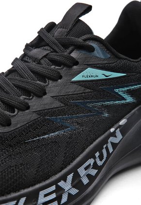 Tenis Running Hombre Negro-Verde Tellenzi H-032