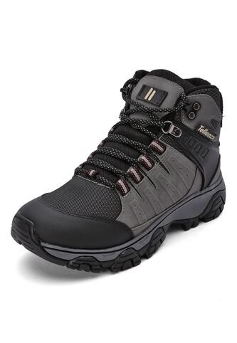 Bota Outdoor Hombre Negro-Gris Tellenzi 7-212 Tellenzi